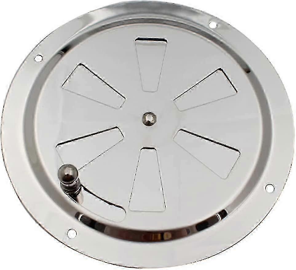 Stainless Steel Vent, 125mm Diameter, 4-Hole Installation