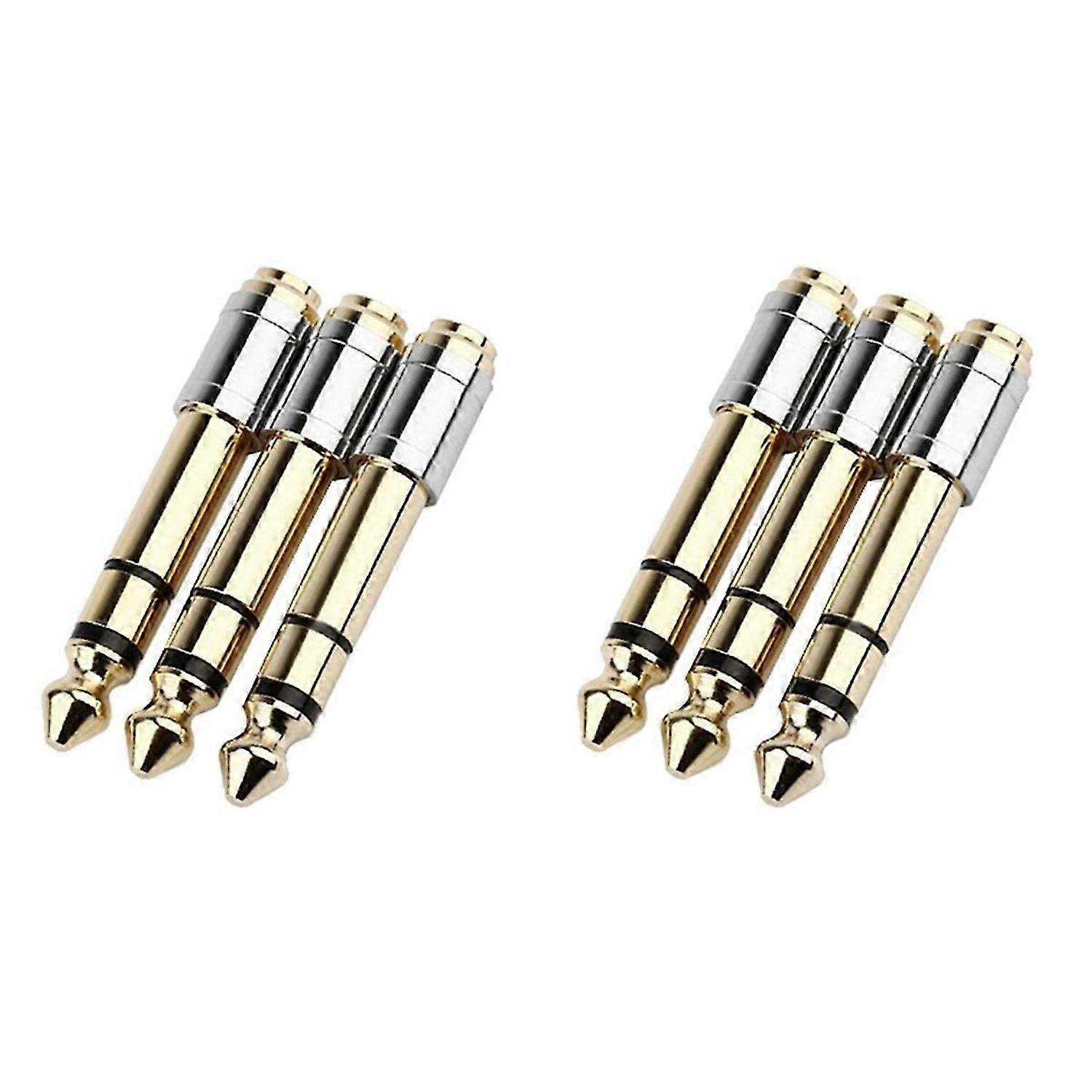 3Pc 6.35Mm To 3.5Mm Converters