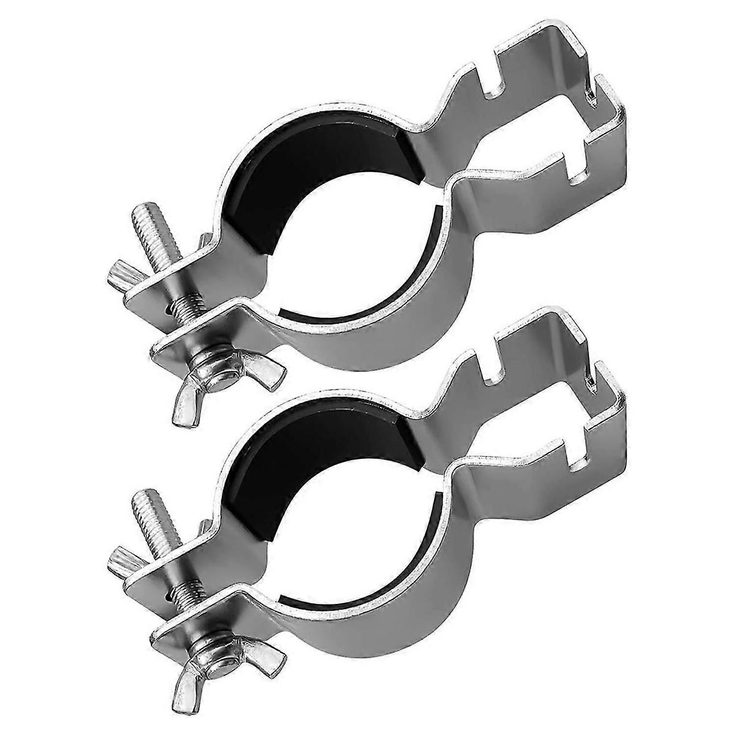 2Pcs Adjustable Upright Clamp for 1.5in Diameter or 2in Diameter Brackets, Pipe and Drape Clamps for