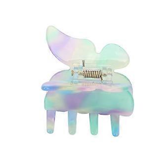 Pinces à cheveux papillon Petites pinces à cheveux antidérapantes Accessoires pour cheveux en acétate de cellulose pour femmes GirlColorful