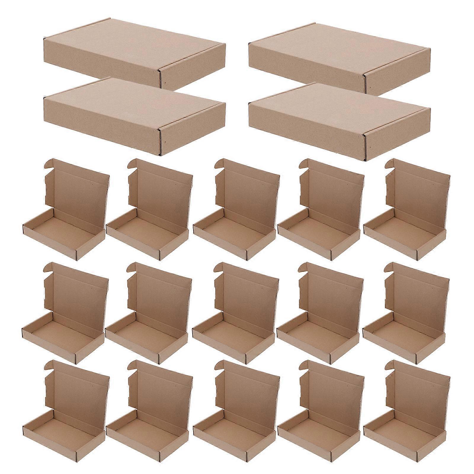 Cardboard Boxes For Mailing Packages Rectangular Kraft Paper Anti Vibration Easy To Assemble 7 86X5 11X1 30in 25Pack