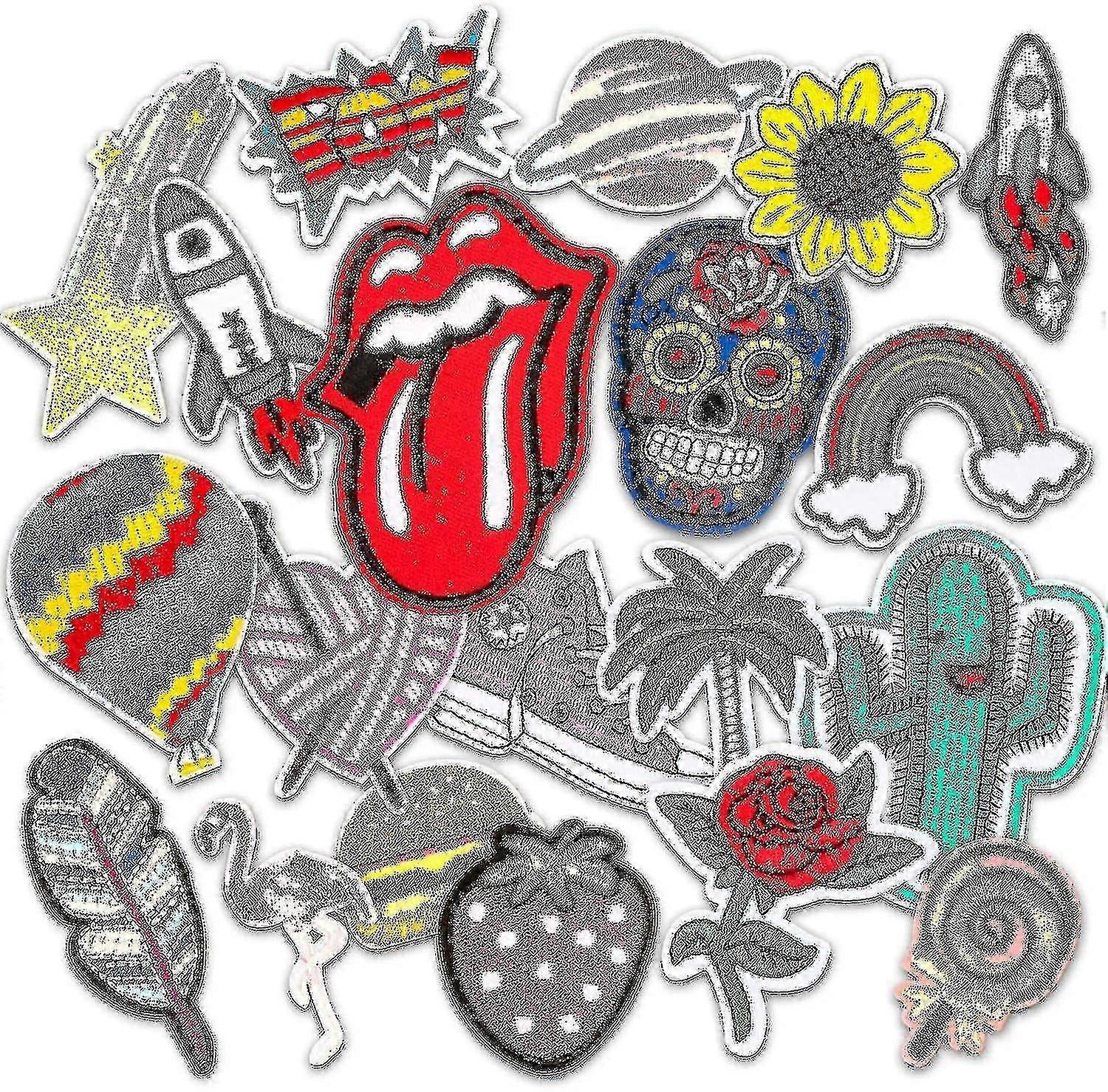 Iron-on Patch-uri, 20 buc Patch-uri pentru patch-uri de haine Appliqu Patch-uri