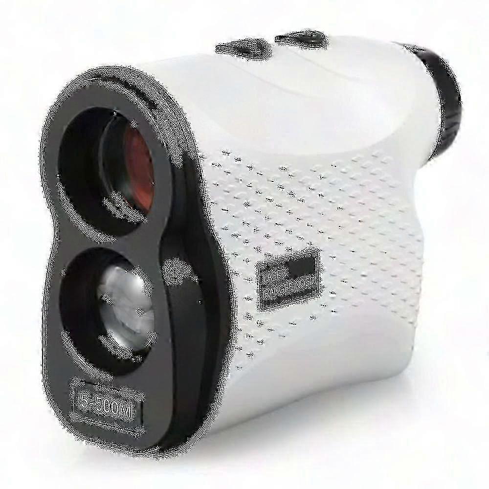 500m Golf Rangefinder with Speed Measurement - Digital Monocular Telescope Distance Meter (White)