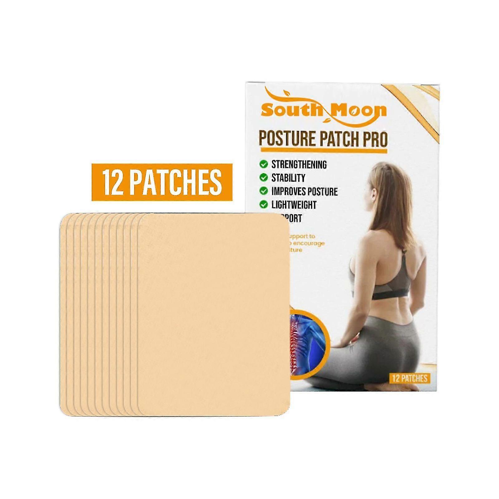 Posture Patch Pro - Joint & Muscle Pain Relief, Hunchback Correction, 12 Patches