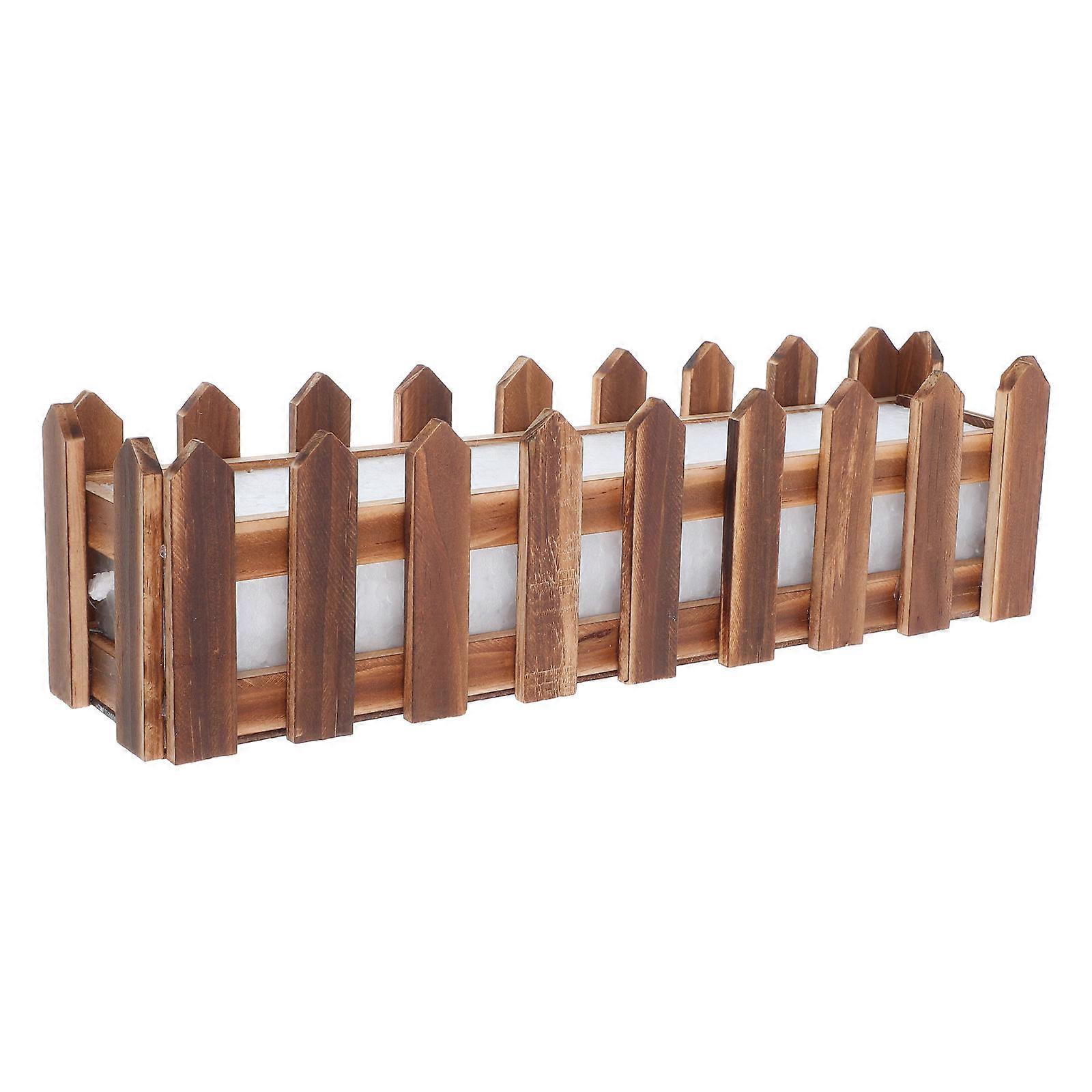 Wood Flower Pot for Artificial Flower Arrangement with 2Pcs Set