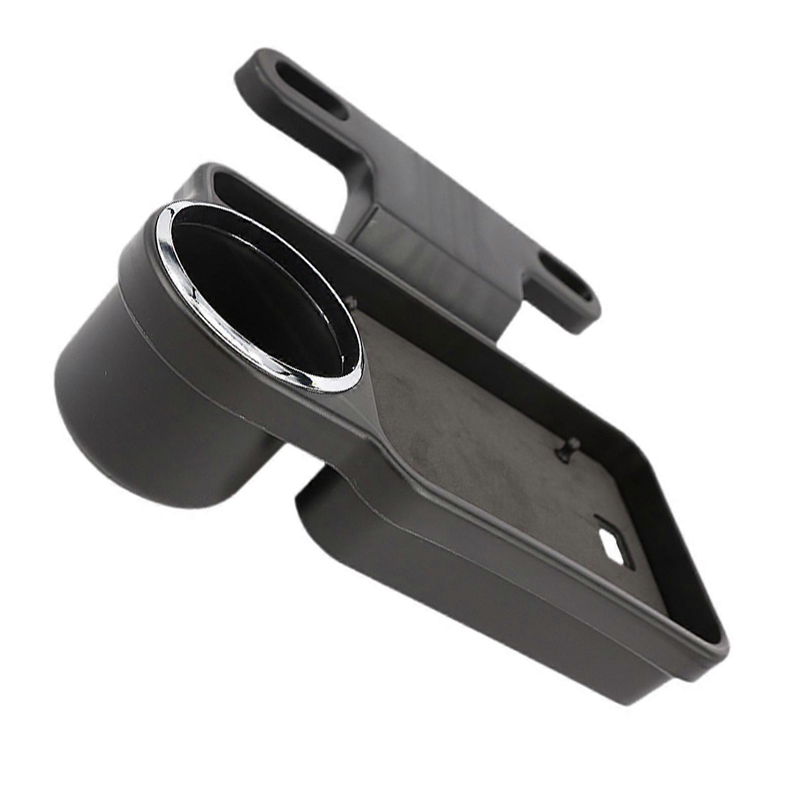 Black Foldable Car Cup Holder Tray With Drink Rack Very Durable And Easy To Install Holder Folding