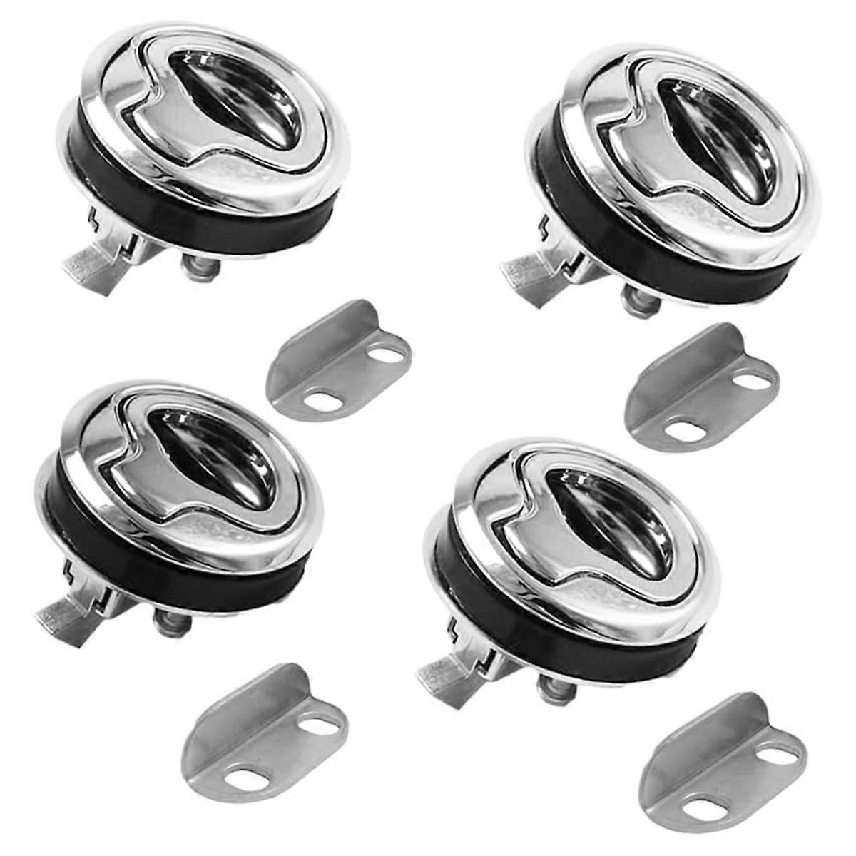 4PCS Flush Pull Latch Handle Lift Latch for Boat Deck Door Locker Hatch Cabinet Hardware Marine Hatch Latch Lock