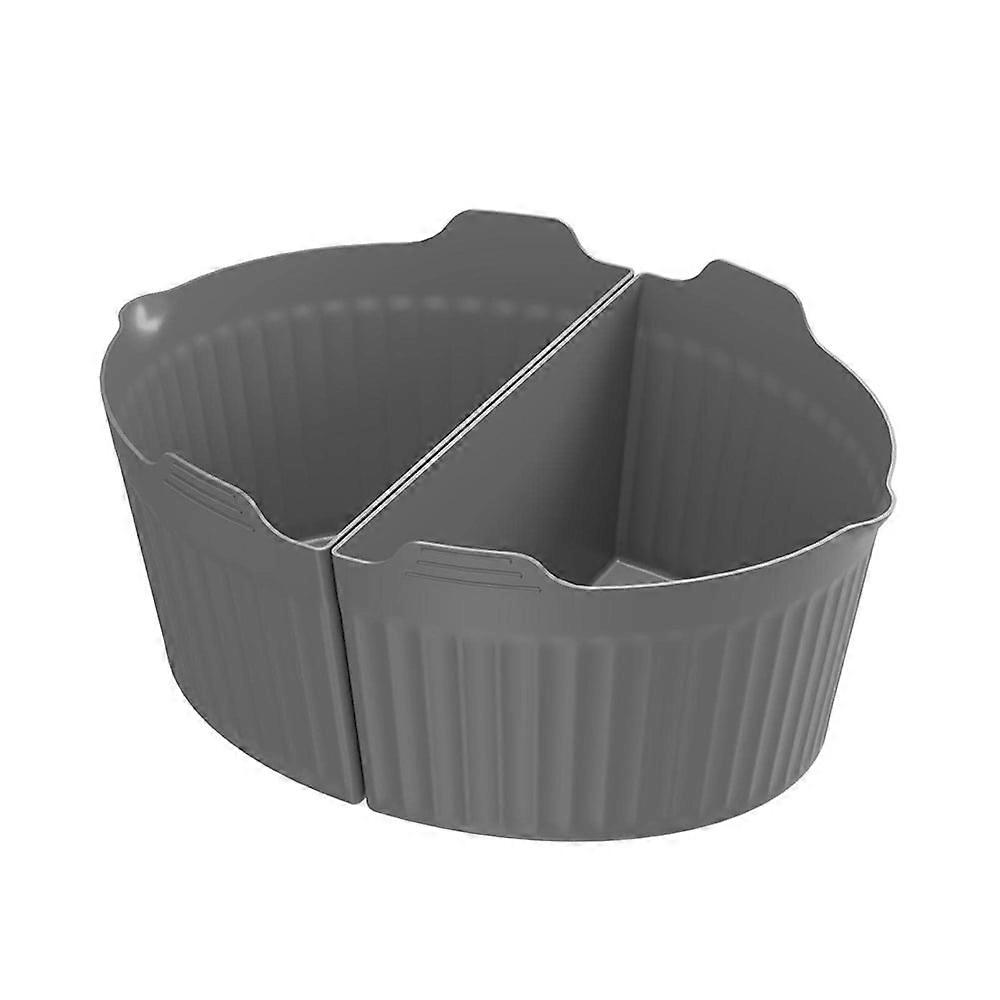 TITOUMI 2 in 1 Silicone Slow Cooker Liners, Reusable Crock Pot Divider for 7 Qt Pot, Leakproof & Dishwasher Safe
