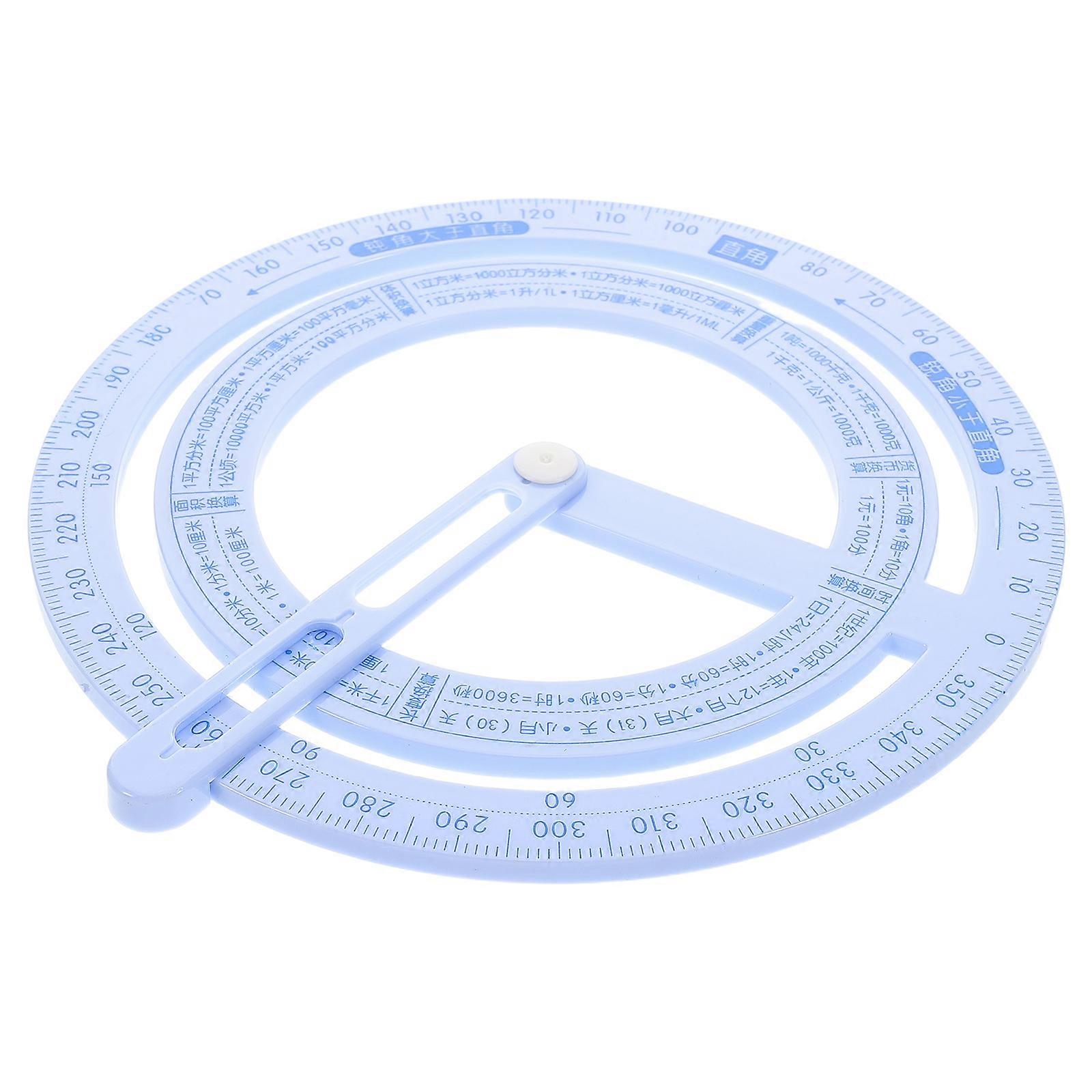 Precision Angle Measuring Circle Protractor for Drawing Use 20 Pieces