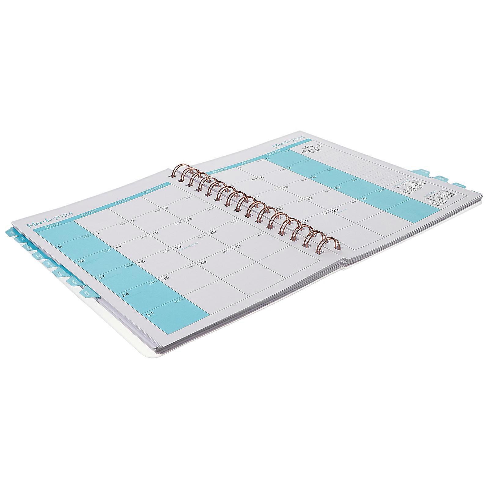 Academic Year Planner Notebook Organizer Office Accessory Schedule Management Rectangular 22x16x1.5cm 1Pcs