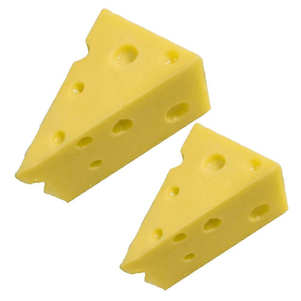 Artificial Cheese Ornament Cheese Prop Suitable For Photographers 8Pcs Realistic Appearance And Versatile Use