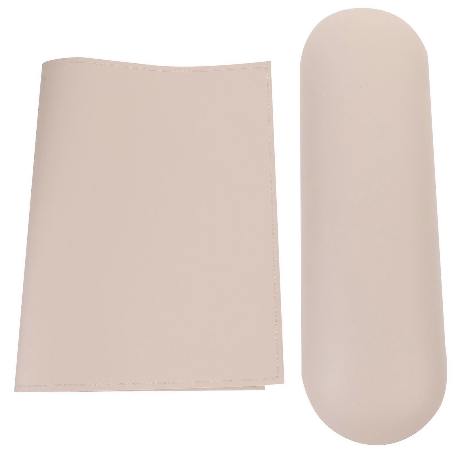 Manicure Mat Arm Rest Set Professionals Khaki 45.00X30.00X3.50CM Protect Nail Table 1Set