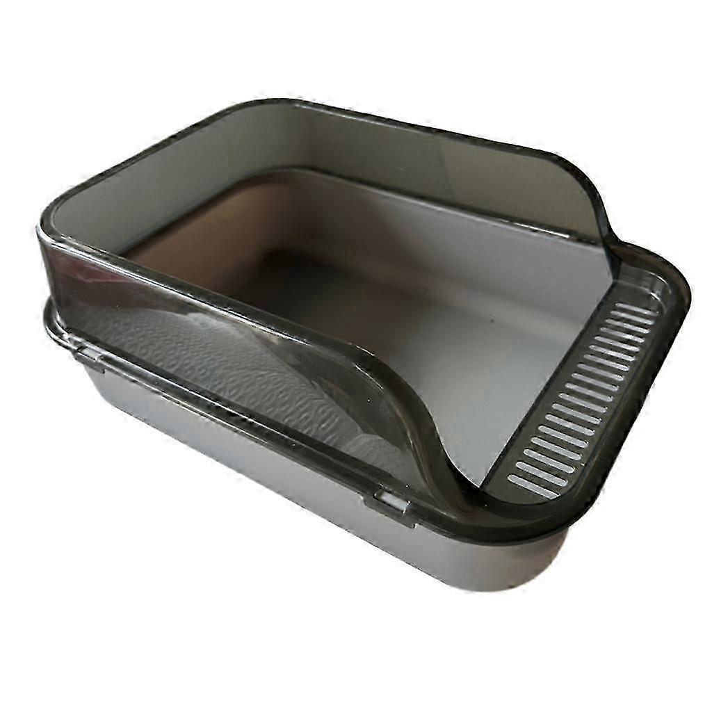 2025 Kitty Litter Pan, Cat Litter Box Anti Splashing Cats Potty Toilet with High Side