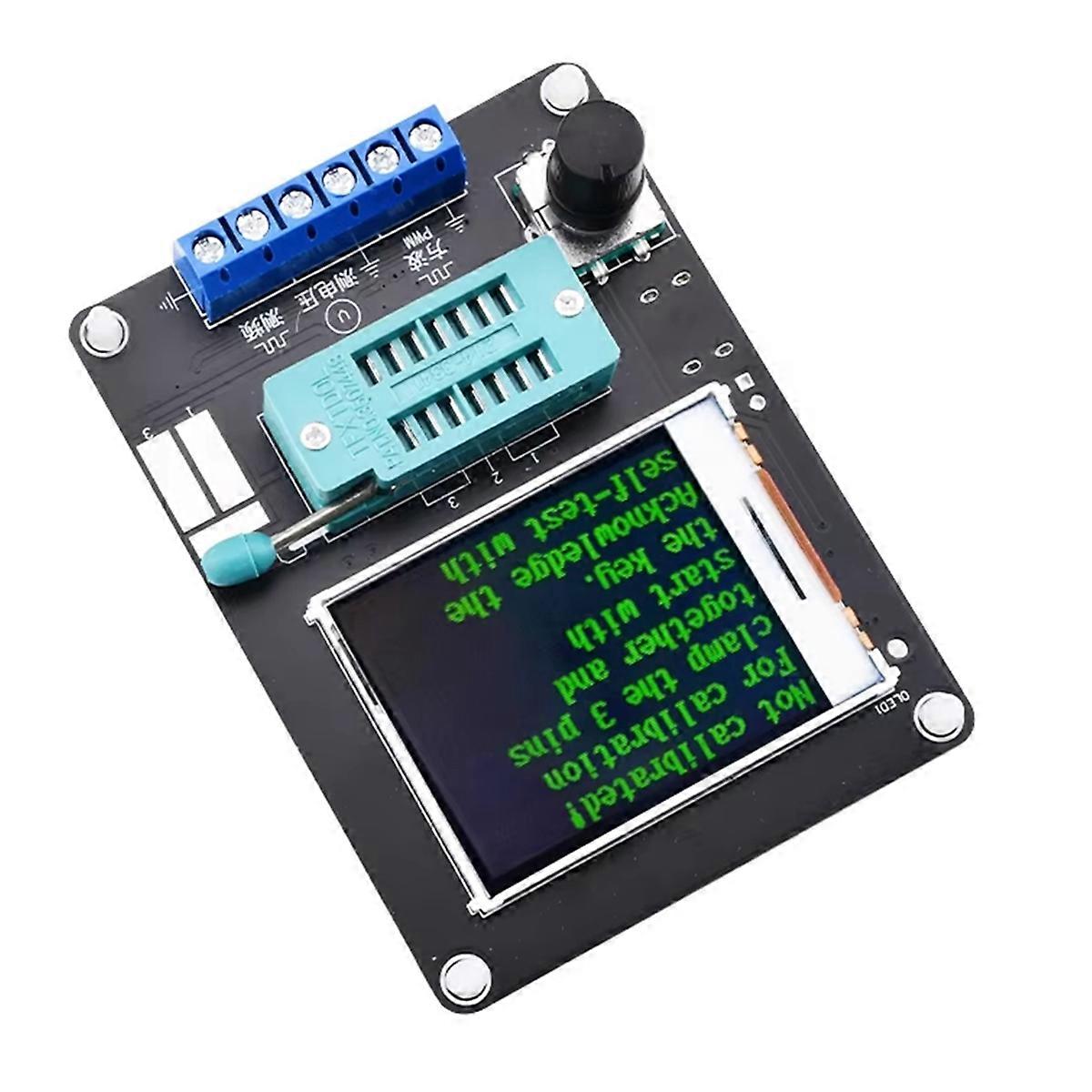 GM328A  istor Tester Diode Capacitance Voltage Frequency Meter PWM Square Wave Signal Generator English Version