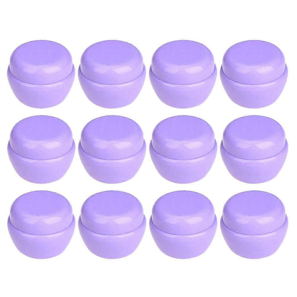Packaging Bottles Mushroom Shape Cream Jar for Storage Use 80Pcs Purple