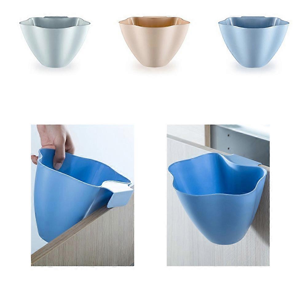 Hanging Kitchen Waste Bin Trash Basket For Daily Life Use In Light Green Color Made From Premium Quality Materials 1Set