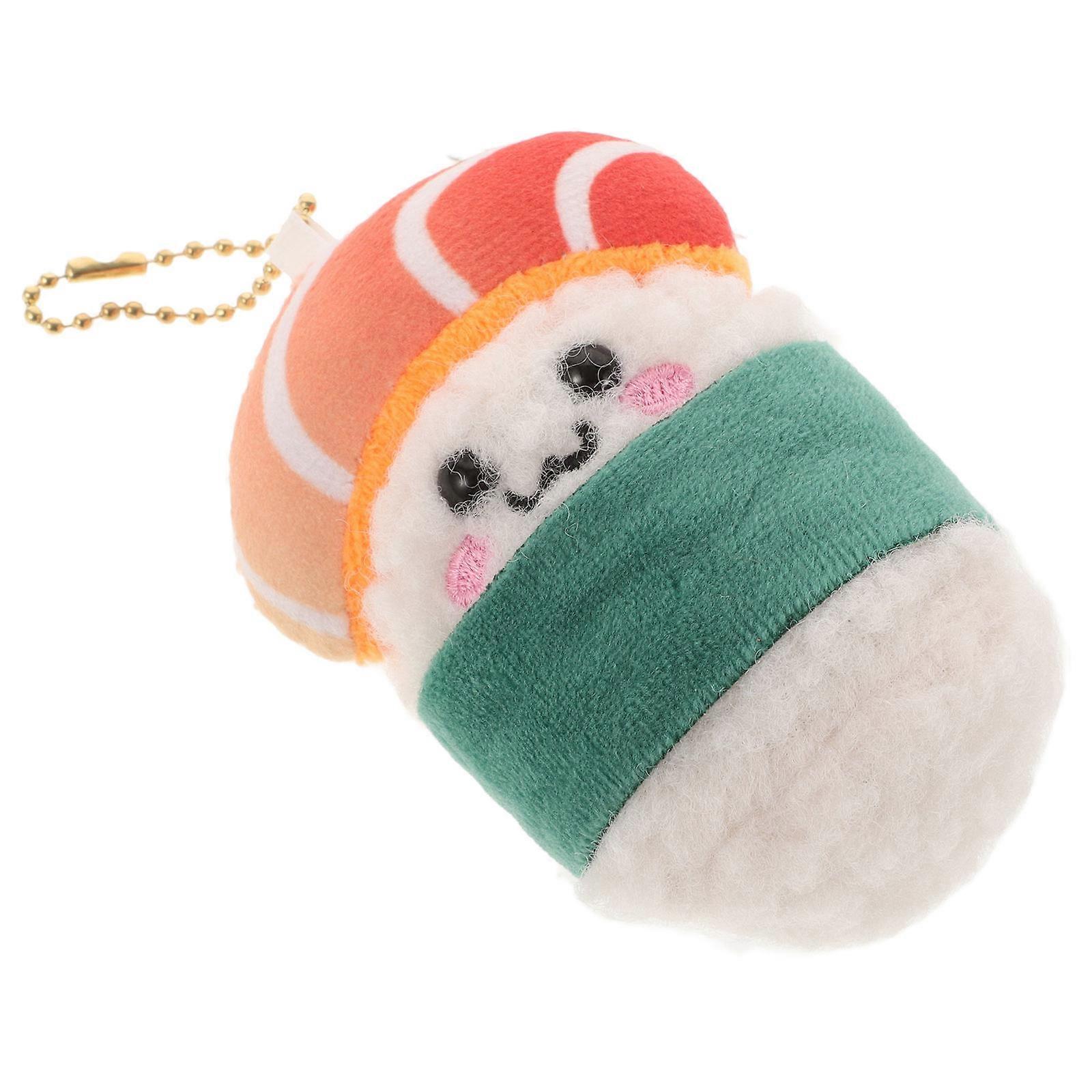 Multifunctional Sushi Keychain Plush Toy For Lovers Great For Bag Decoration 3Pcs Unique Soft Design