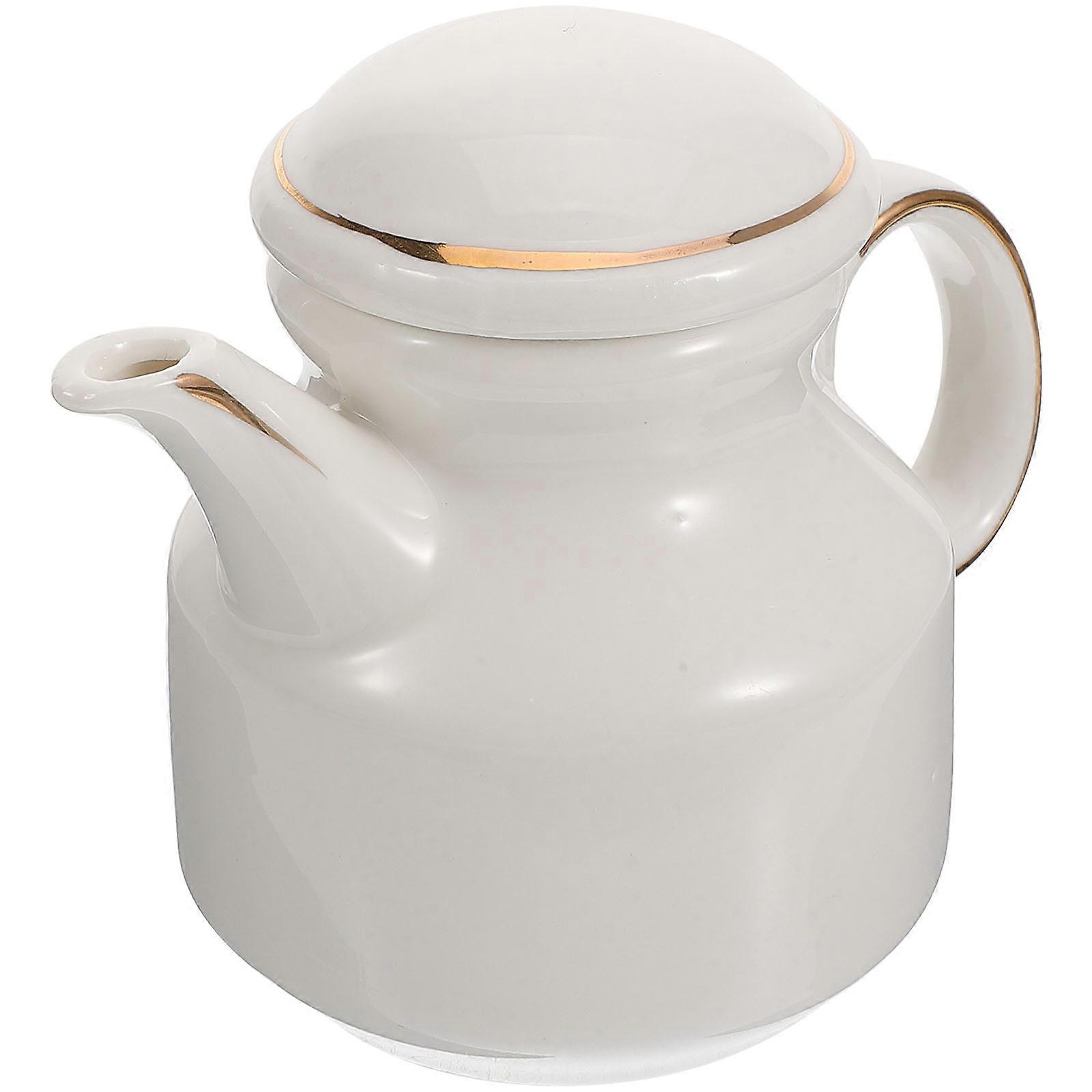 Ceramic Soy Sauce Dispenser 2Pcs Vinegar Container Elegant Decorative Kitchen Supply Square Shape