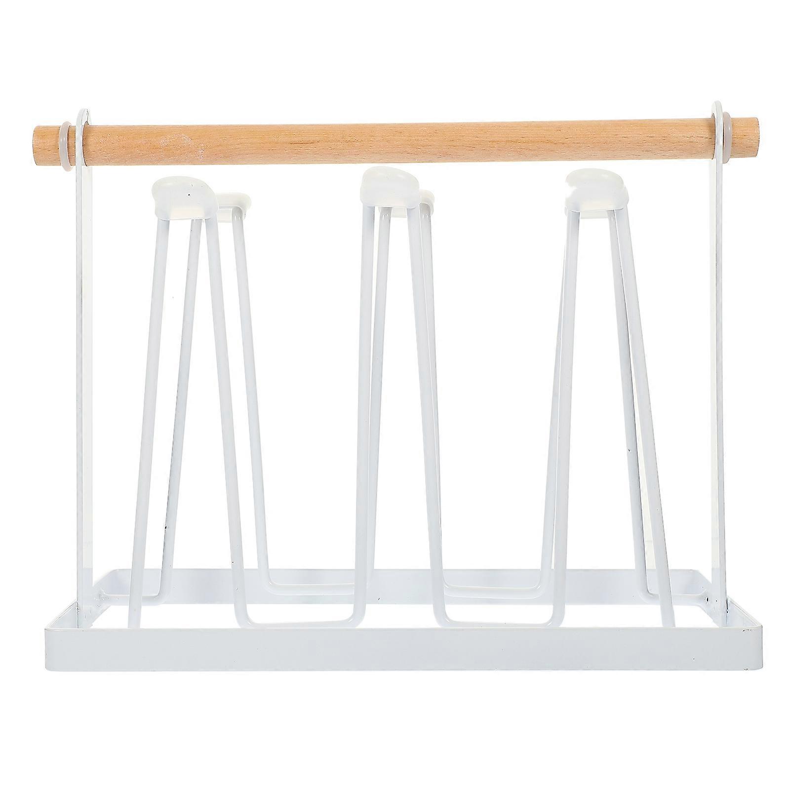 Cup Display Shelf Iron Cup Stand Mug Organizer Rack 23.5X19X13CM Water Draining 1Pack