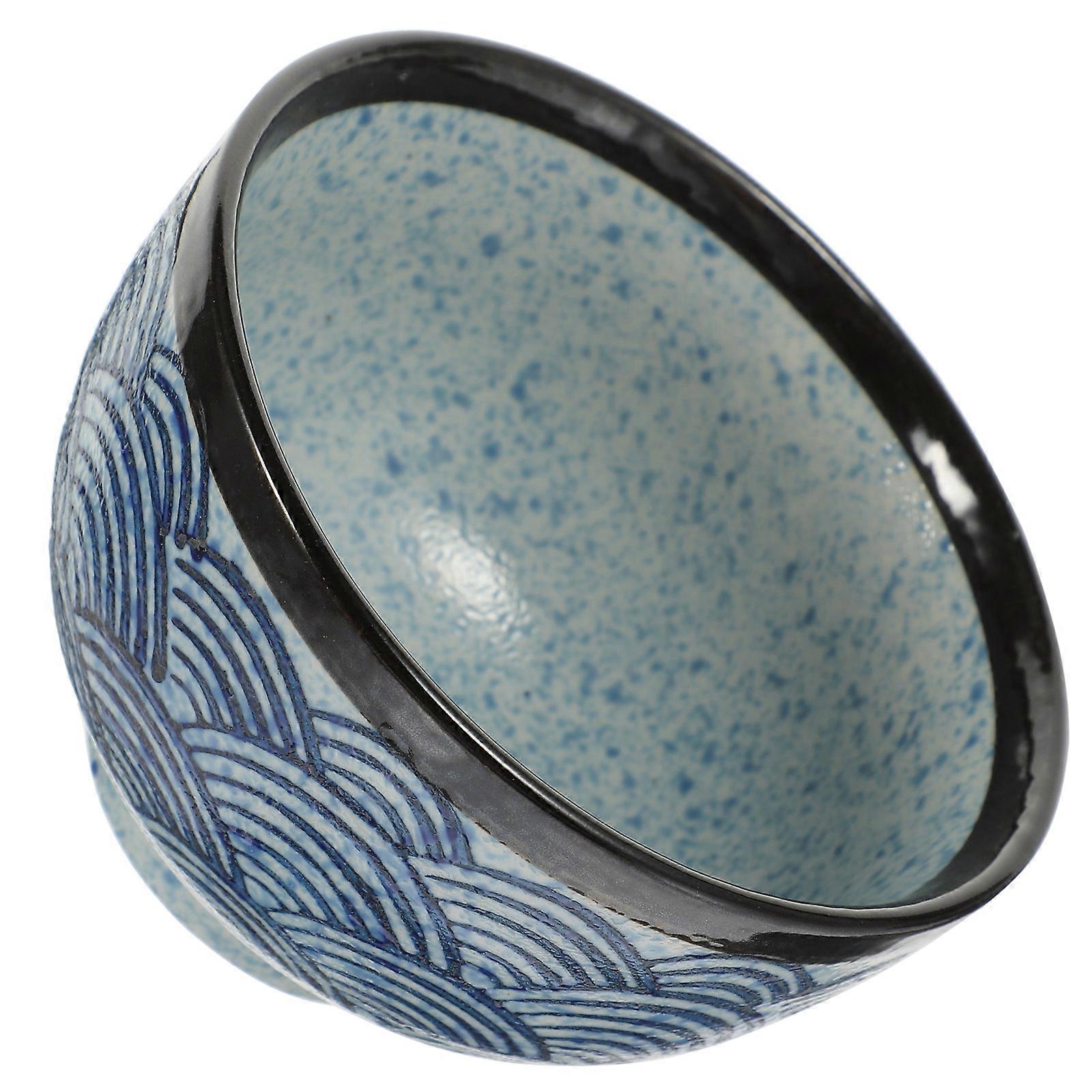 Ceramic Bowl Instant Noodle Holding Round Simple and Aesthetic Dining Tableware 1Pack