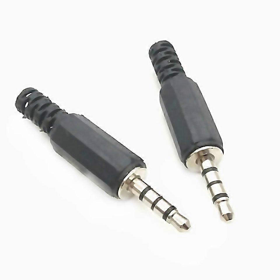 For 30 Pcs Headphone Plug 35mm Four Pole Audio Head Diy Welding