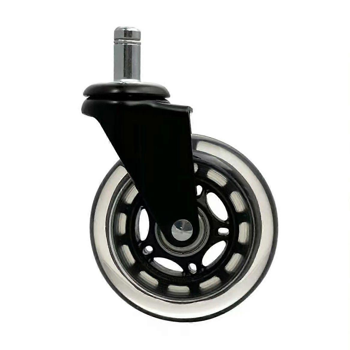 Caster Wheels for Hard Floors for Office Chairs, Office Chair Casters Load-Bearing up to 200 kg, 360 Rotating Wheel, Suitable for All Floors, Diamet