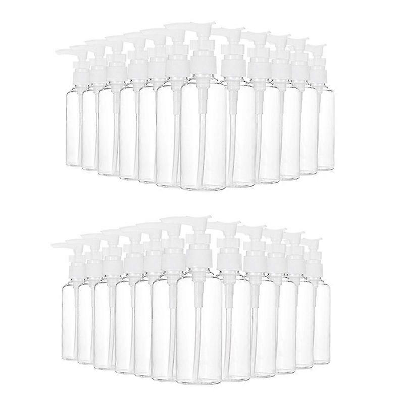 24-pack 3,4 oz/100 ml transparenta reseflaskor pumpflaska