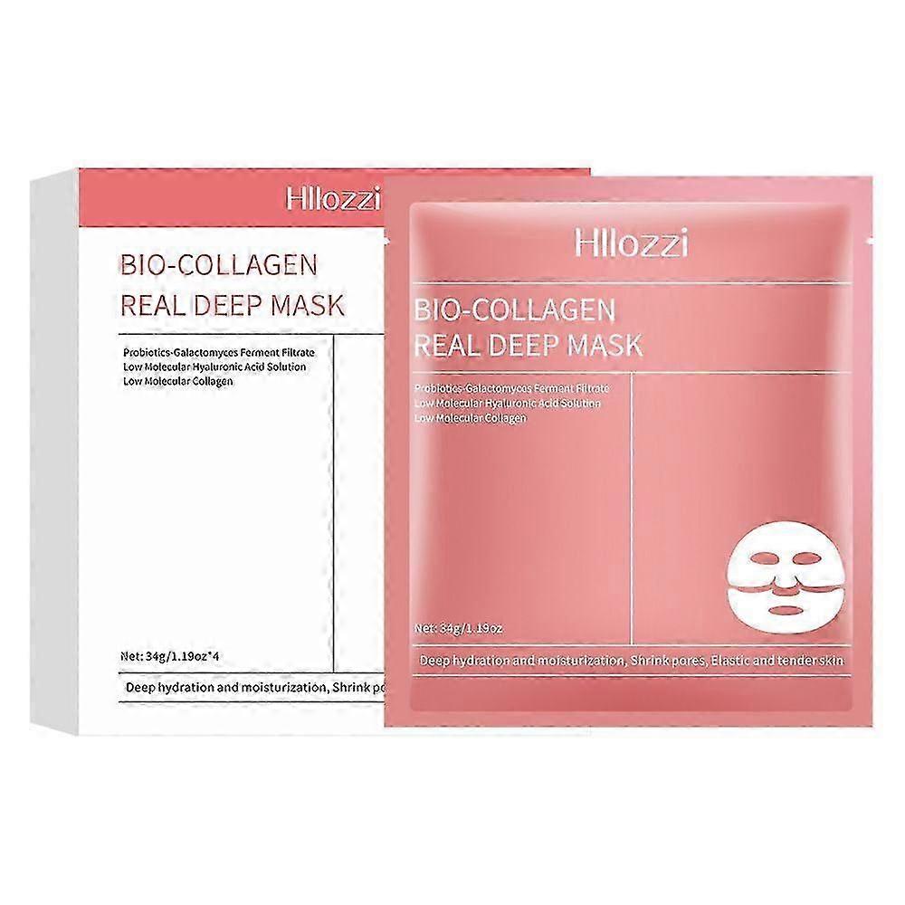 Bio-Collagen Real Deep Mask, Hydrating Overnight Hydrogel Mask, Bio-Collagen Face Mask Overnight, Pore Minimizing, Elasticity Improvement