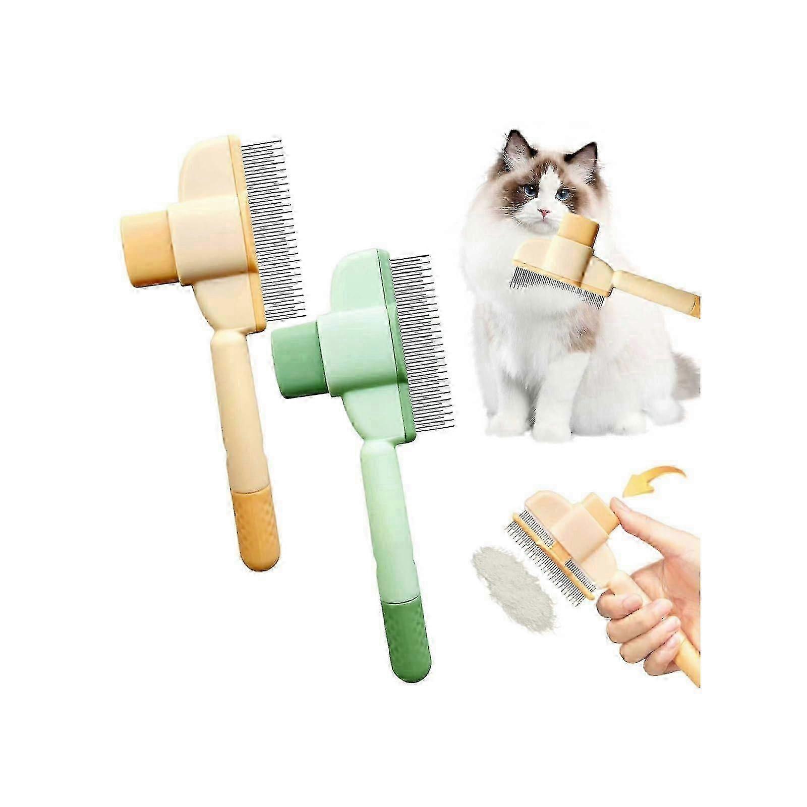 self cleaning brush for short hair pets