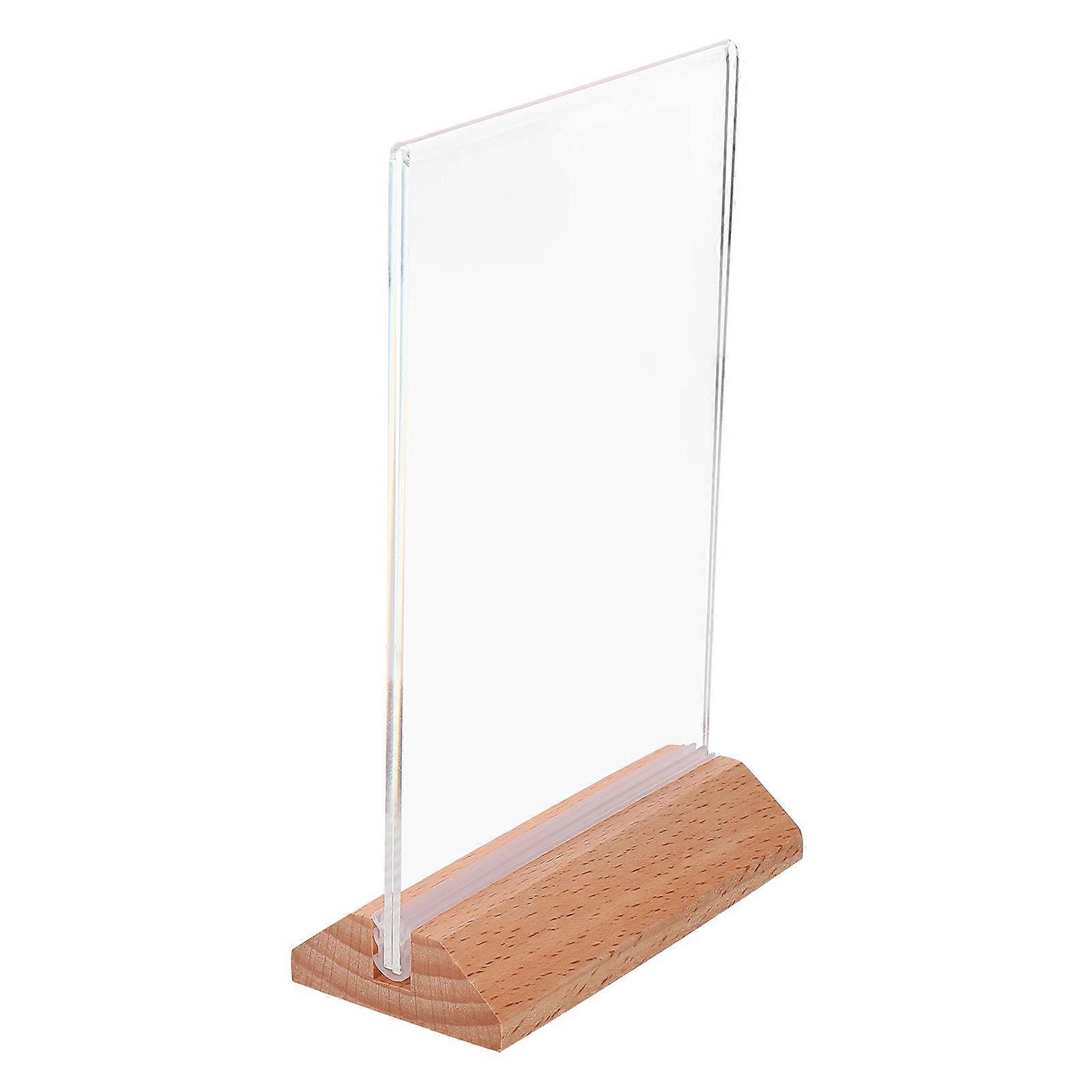 Clear Acrylic Sign Holder for Display with 18Pcs Desktop Stands