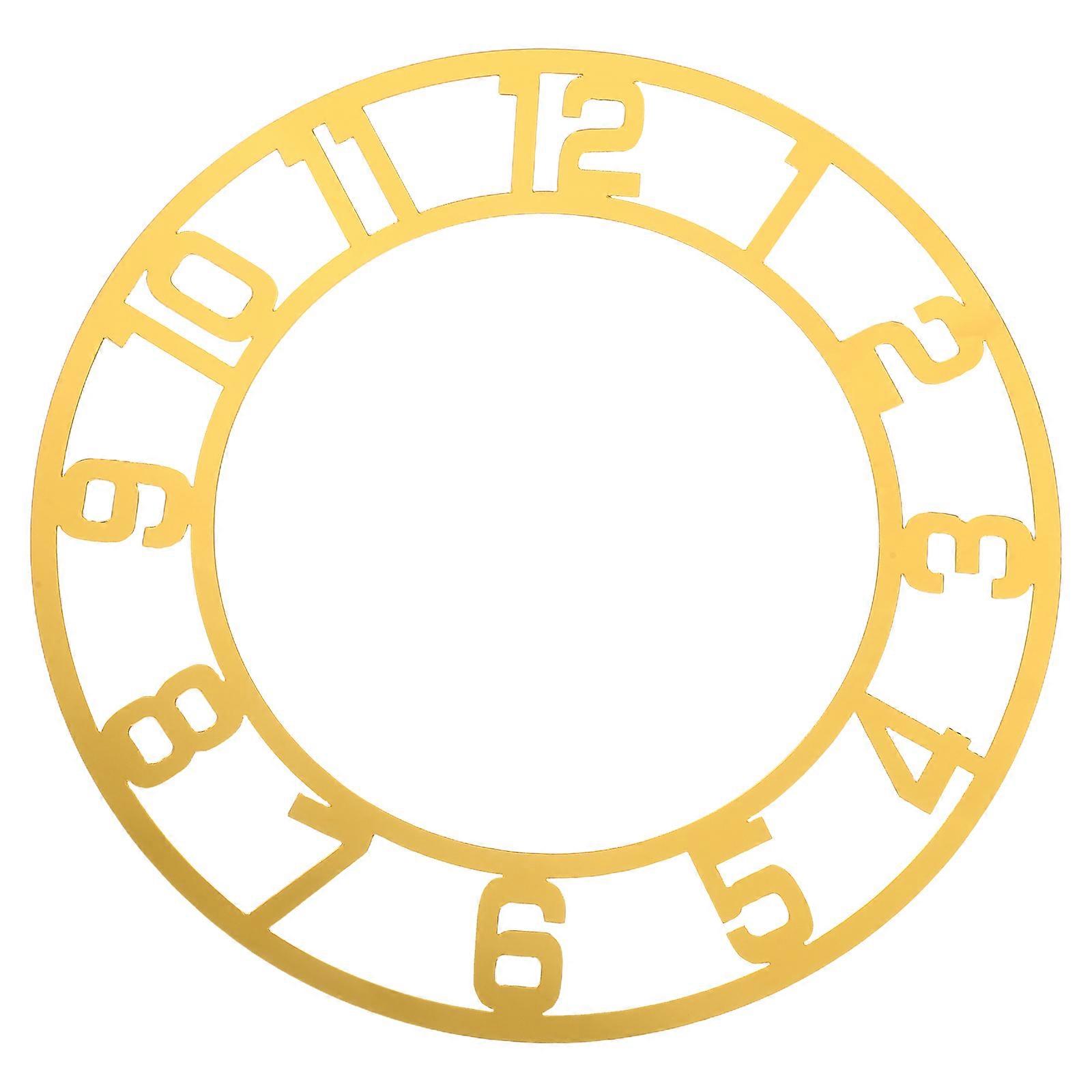 Mirror Number Clock Acrylic Mirror Clock for Decoration with Roman Numerals