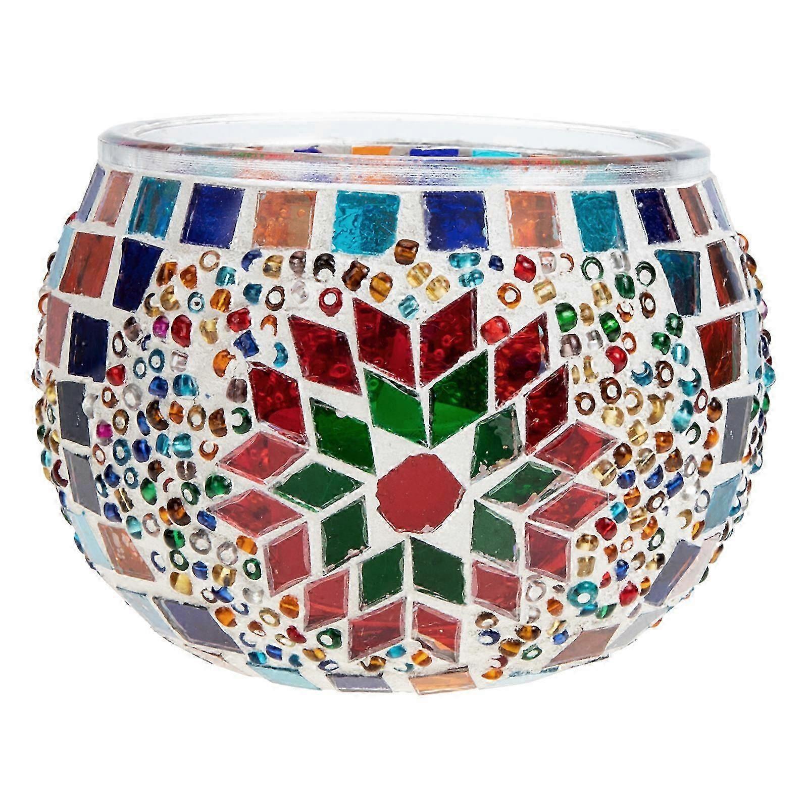 Decorative Glass Candlestick For Confession Scene And Wedding Decor In Multi Color With Classic Design 1Pack