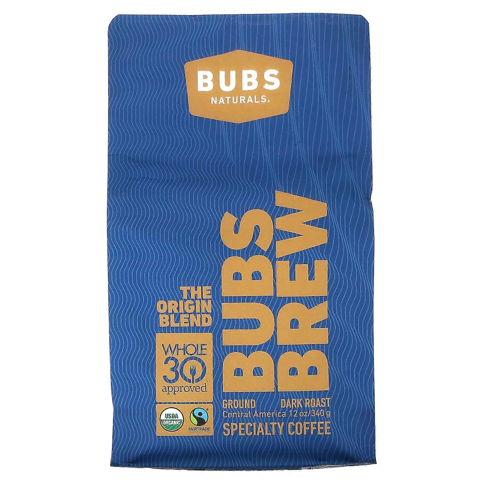Bubs Brew, The Origin Blend, Ground, Dark Roast, 12 oz (340 g)