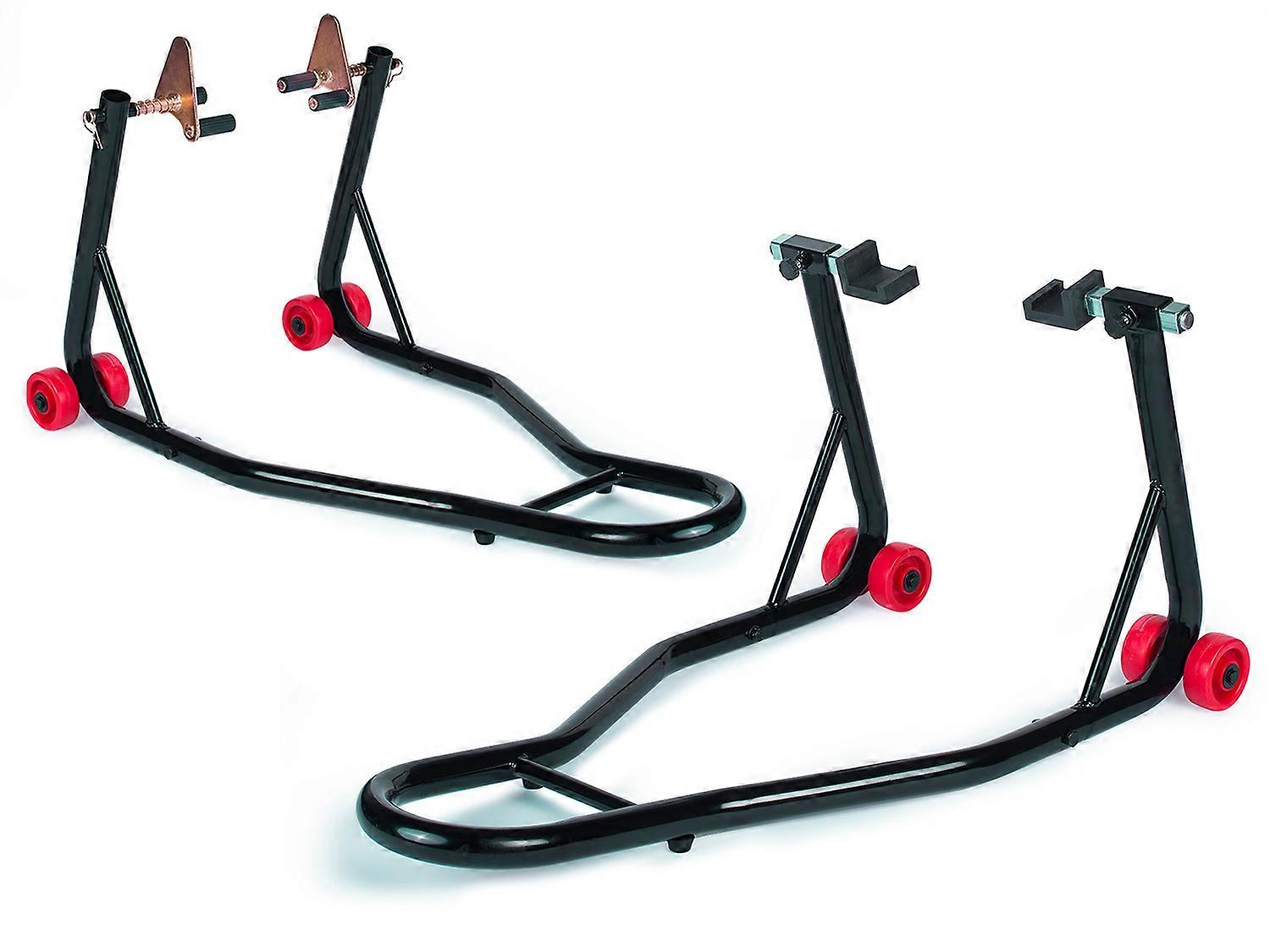 Engine stand set front + rear - up to 200 kg - Black