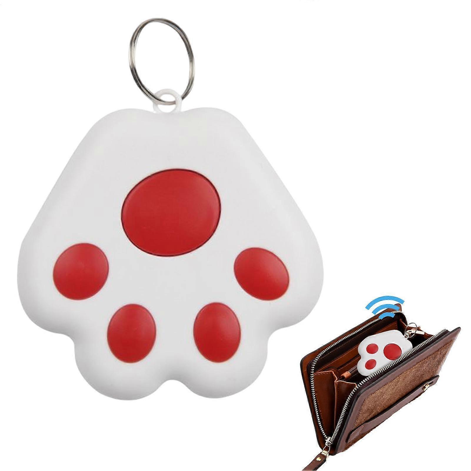 Dog Locator Waterproof Pet Tracking Device Cat Claw Shape Positioning Smart Tracker Tags Key Finder Track Wallets Red