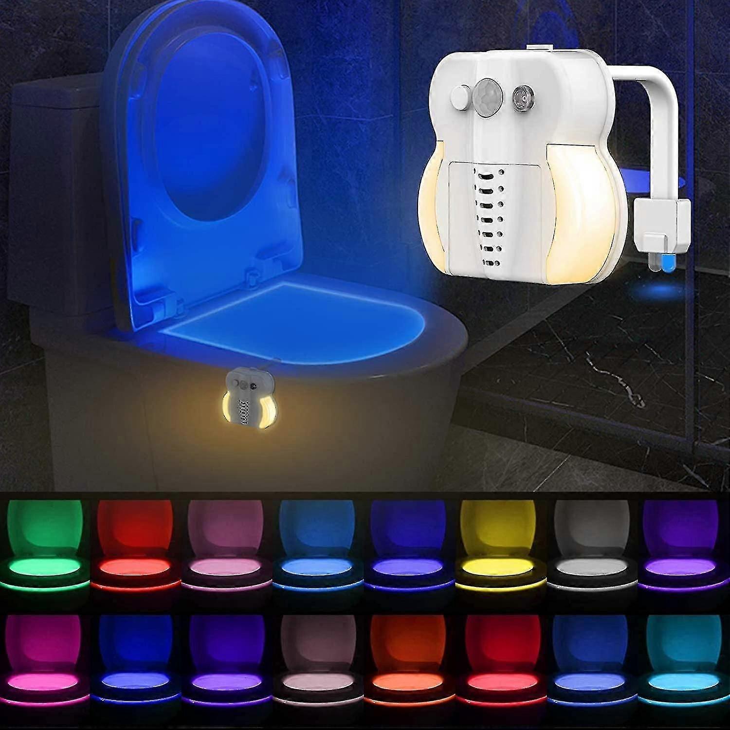 Oilet Light- Motion Sensor Toilet Night Light Led 16 Color Change Activates, With Function