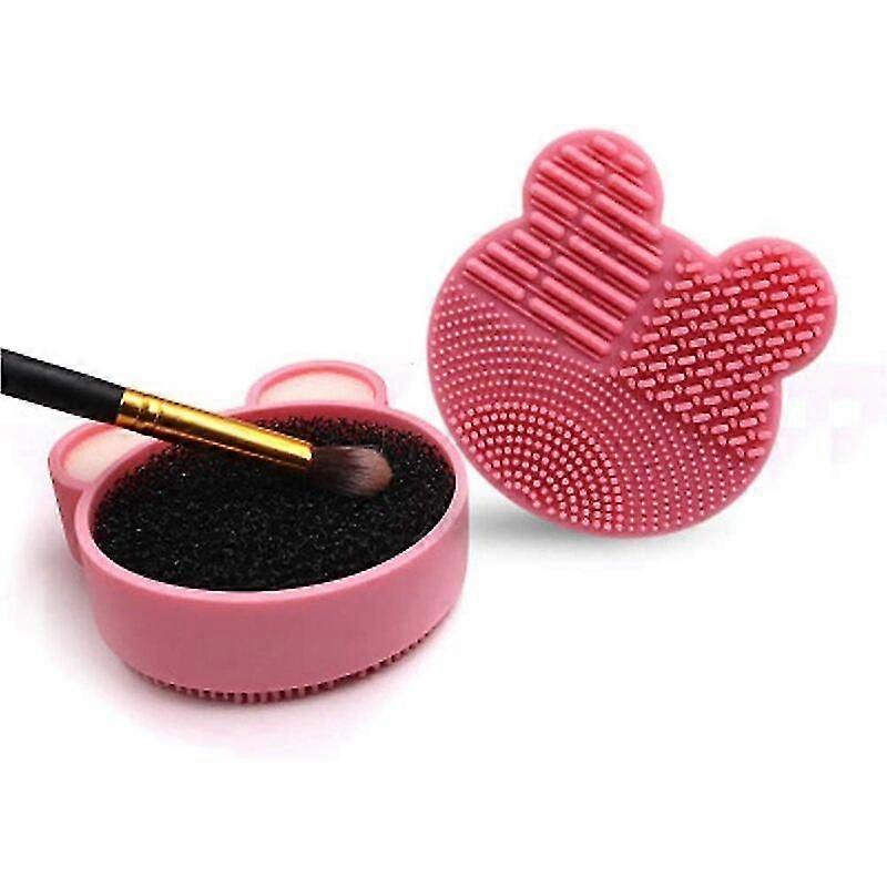 In 1 Silicone Cleaning Pad And Makeup Brush