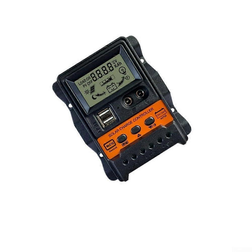 MPPT For Solar Charge Controller 12V/24V Systems 10A 20A 30A USB Output LCD Display Battery Charge Management