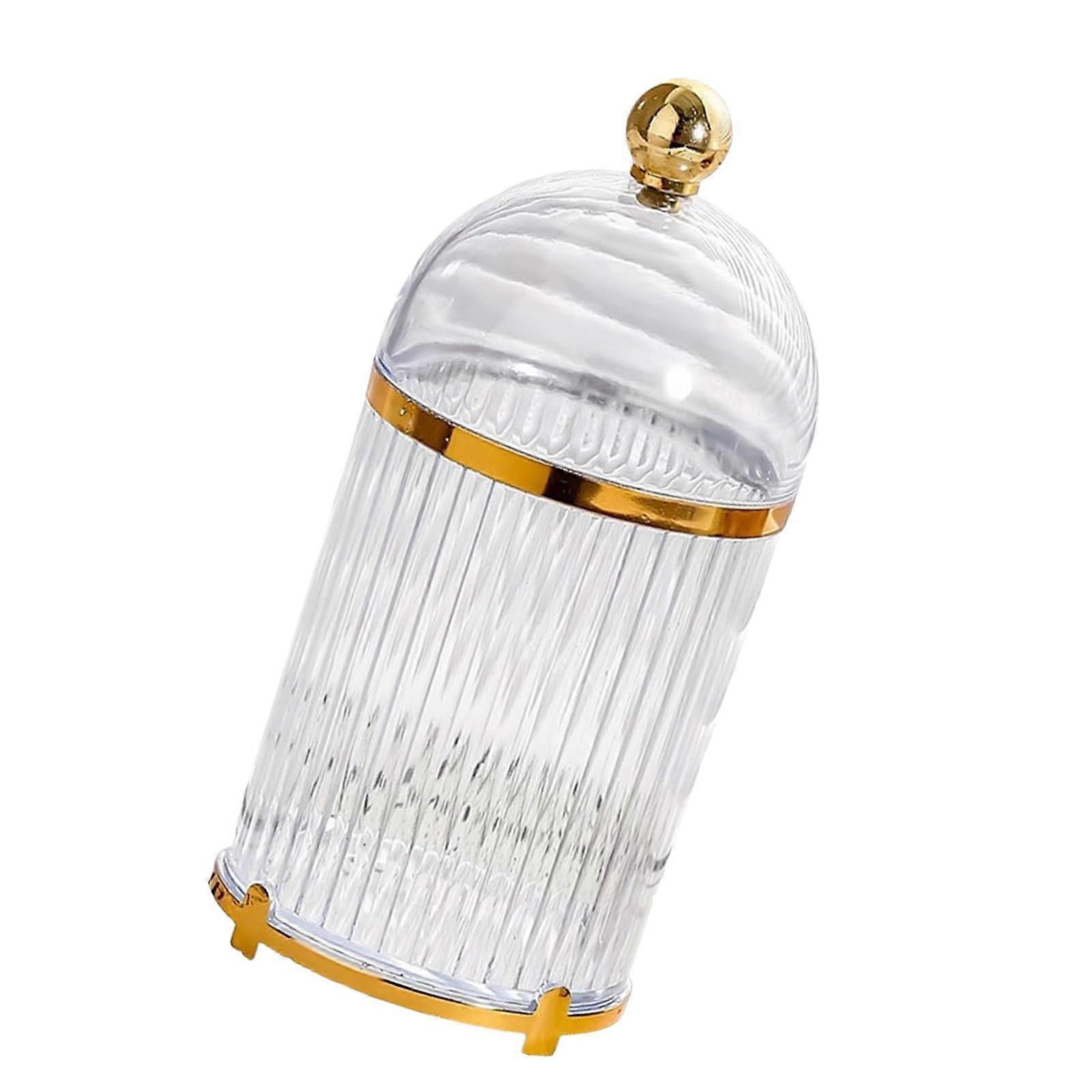 Fruit Fork and Coffee Spoon Holder with Dustproof Lid, Transparent Tableware Organizer for Home Kitchen Countertop