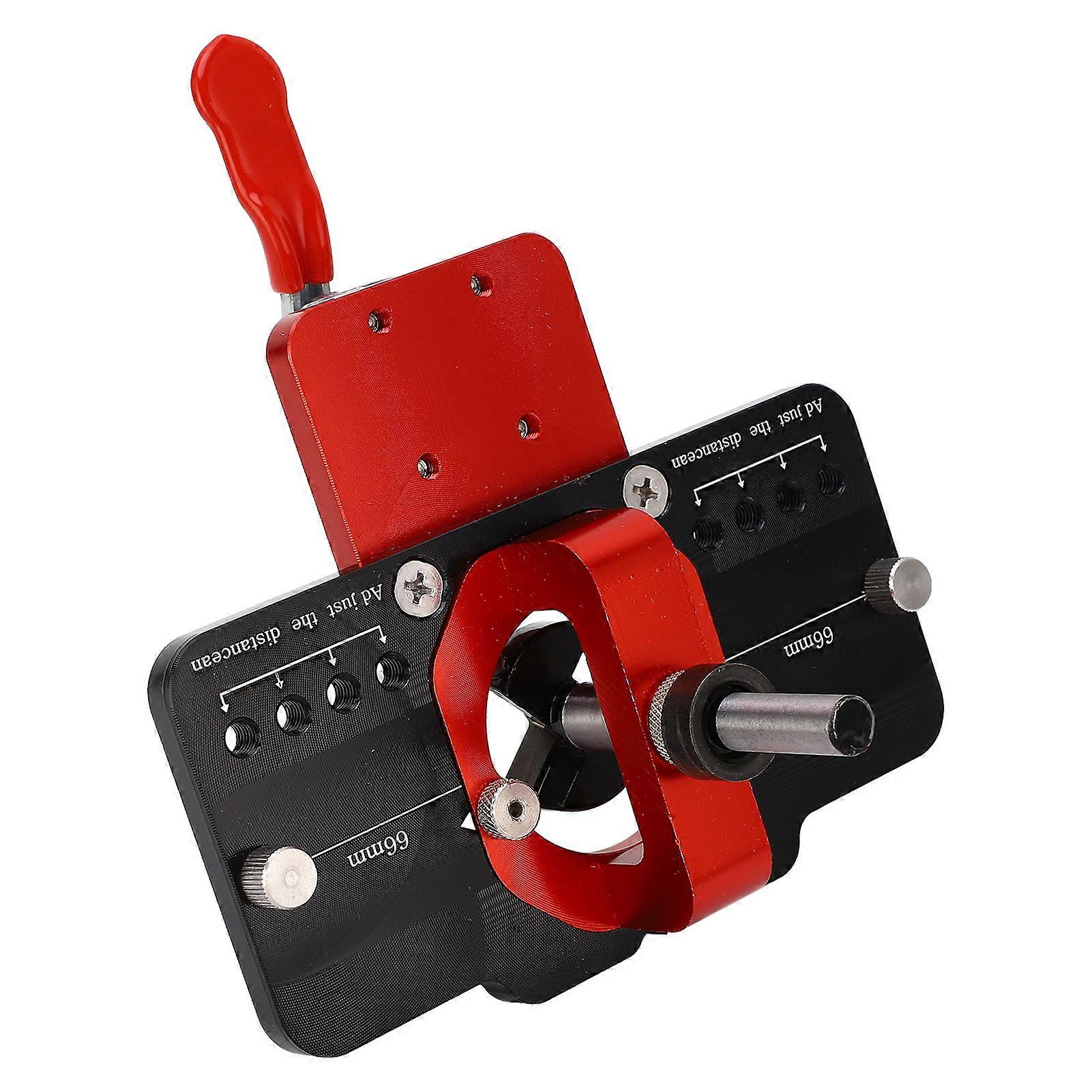 Concealed Hinge Jig 35mm Door Hinge Hole Drilling Guide Drill Bit Kit Set for Woodworking