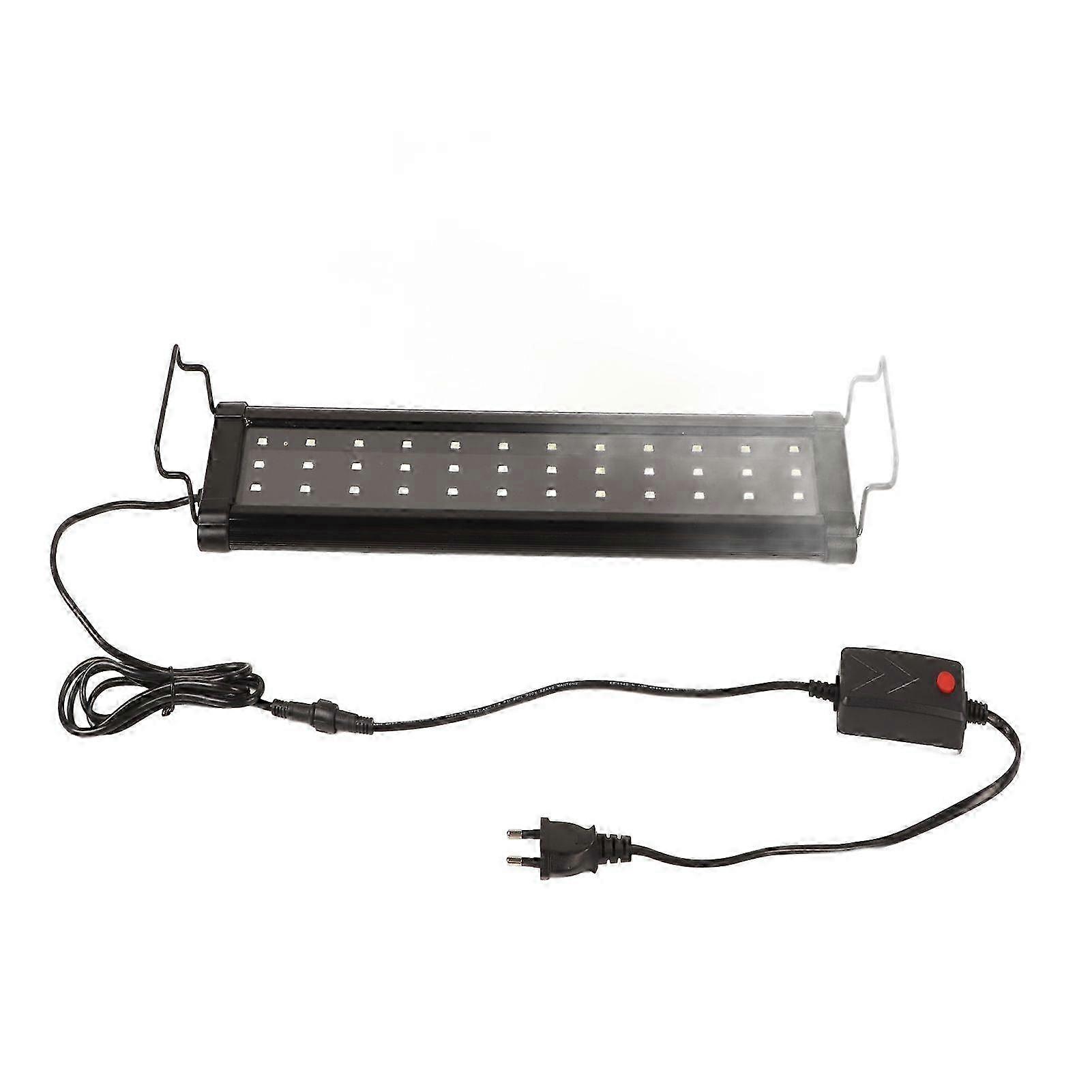 LED Fish Tank Light Full Spectrum 3 Modes Aquarium Lamp with Extendable Bracket for Freshwater Tank