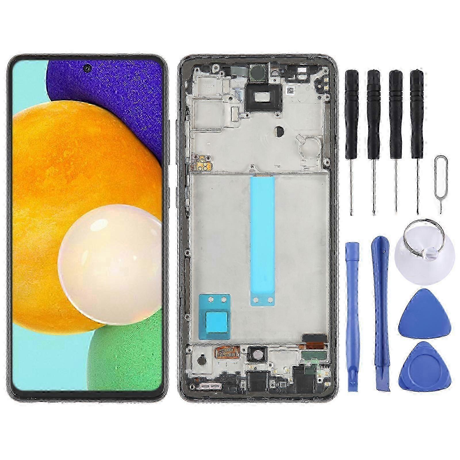 6.33 inch OLED LCD Screen for Samsung Galaxy A52 5G SM-A526 Digitizer Full Assembly with Frame For Samsung Galaxy A52 5G SM-A526(6.33 inchOL