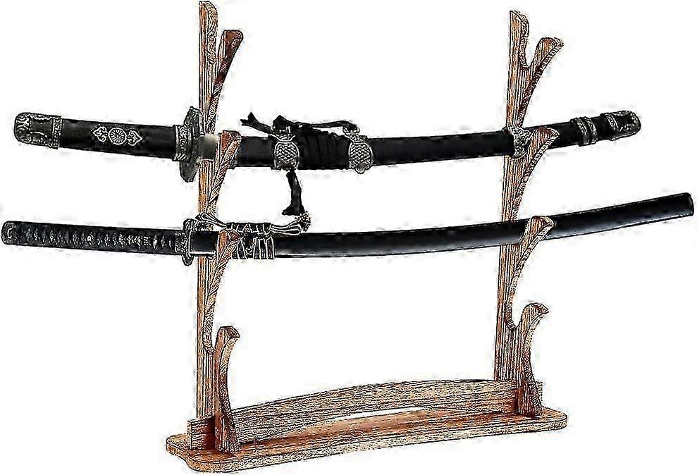 Sword Stand Wooden Sword Katana Holder Stand Desktop Bracket Samurai Sword Display Sword Organization Light Saber Display Stand for Flute Sw
