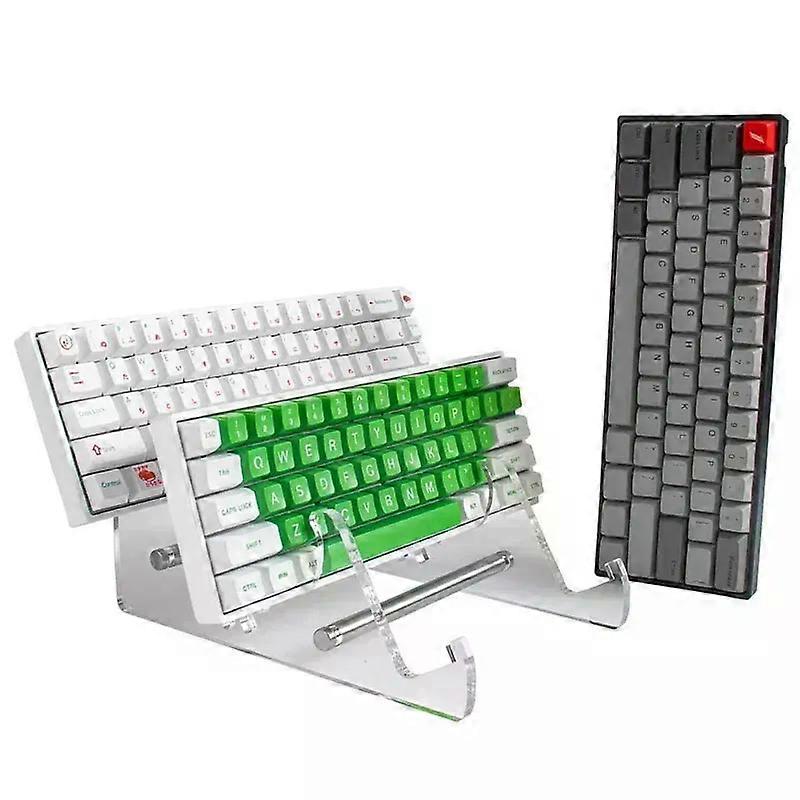 Keyboard Display Stand Stable Acrylic Transparent Single Layer for Computer Mechanical Keyboard Storage Holder Support Game PC