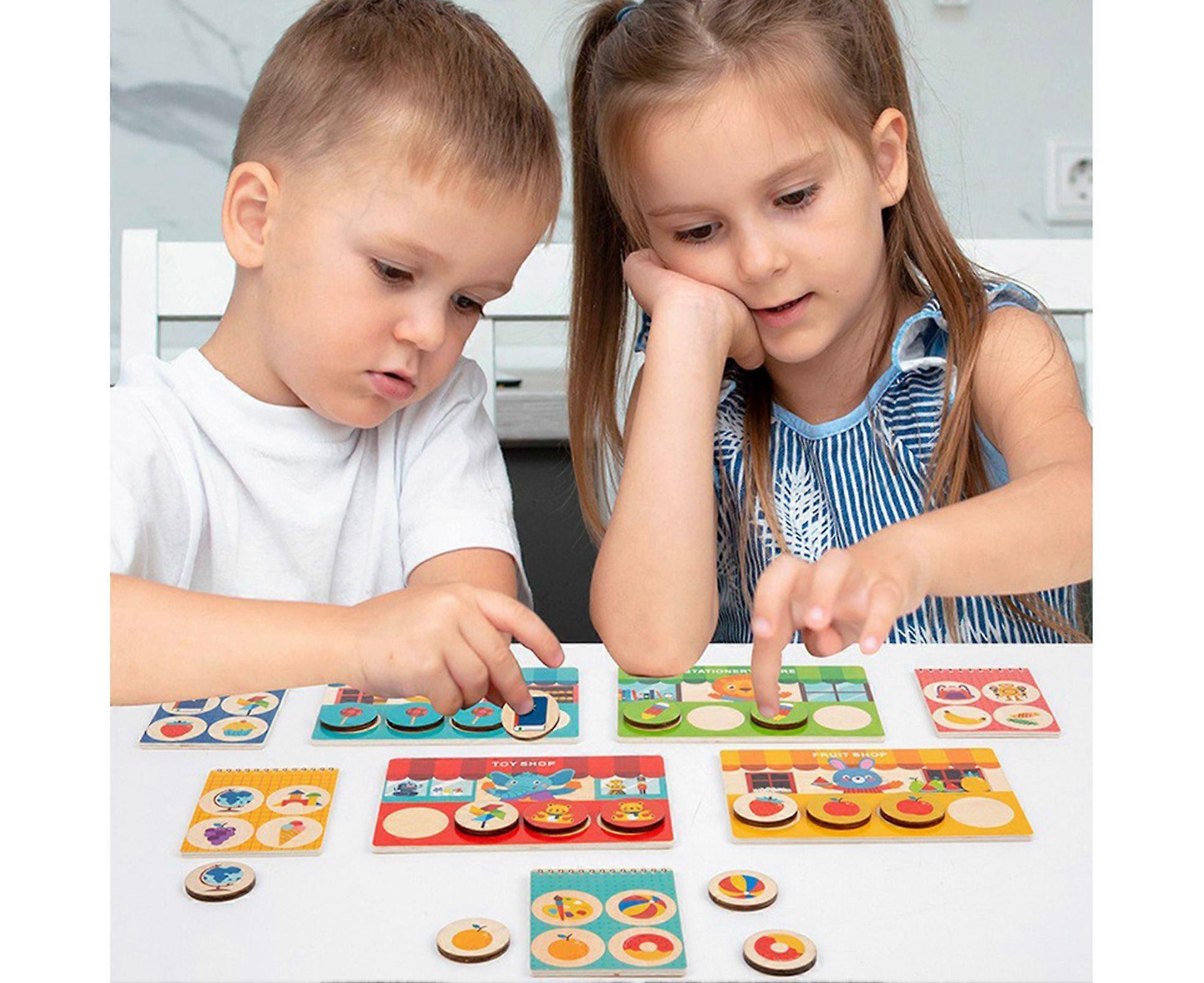1 Set Memory Chess Brain Development Cartoon Pattern Multiplayer Interactive Memory Game for Children-1 Set