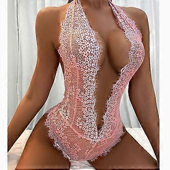 Womens Pajamas Sexy Bodysuit Underwear Lace Perspective Nightwear Sleepwear New