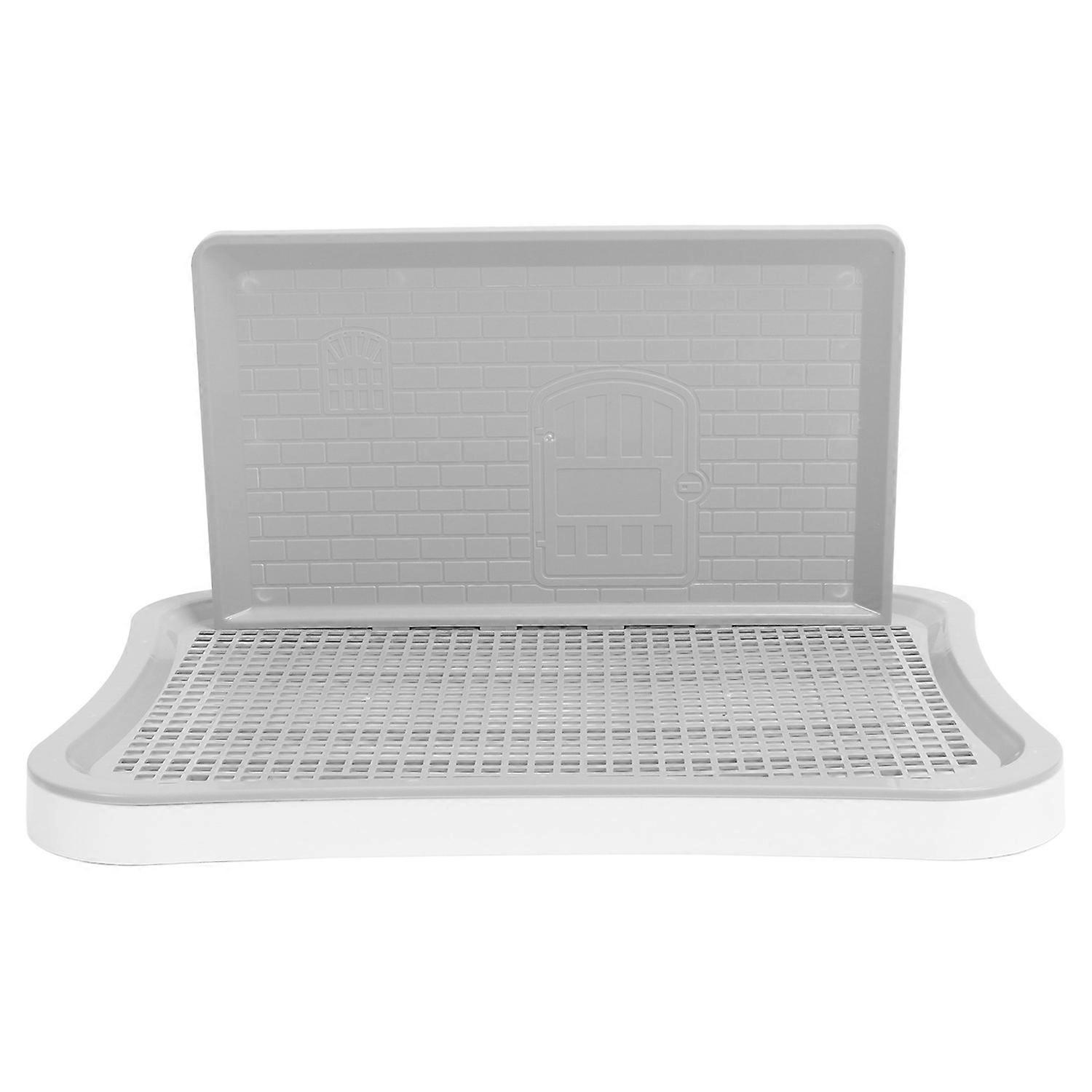 Dog Training Toilet with Wall Column Removable Portable Puppy Mesh Training Potty for Large Small Me