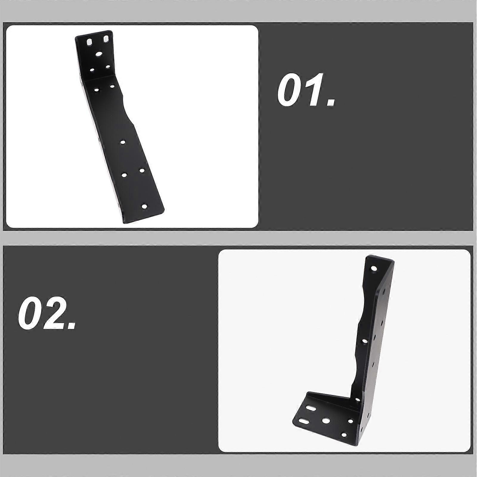 Heavy Duty Floating Shelf Supports Iron L Brackets for Storage 2Pcs