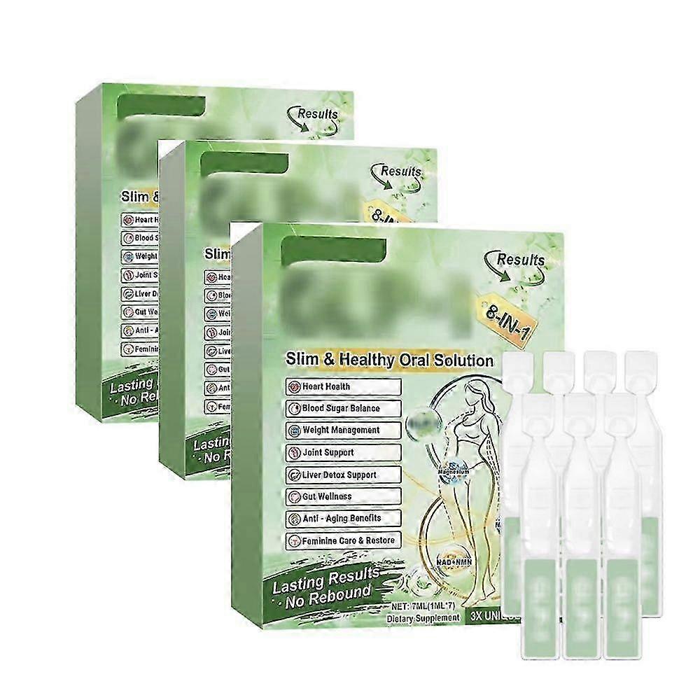 Solution buvable en 7 comprimés pour traitement corporel de perte de poids