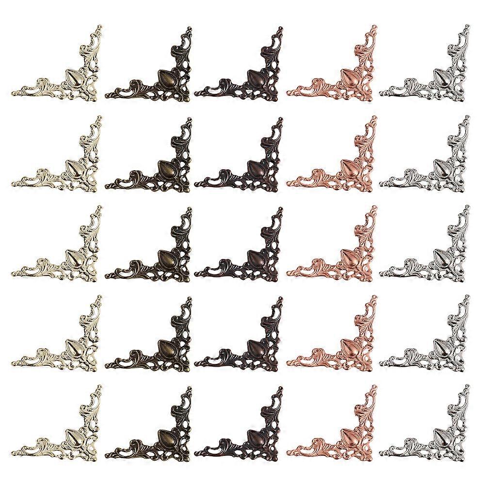 Antique Design Iron Carved Decals For Box Crowd Offering Decorative Function 50Pcs